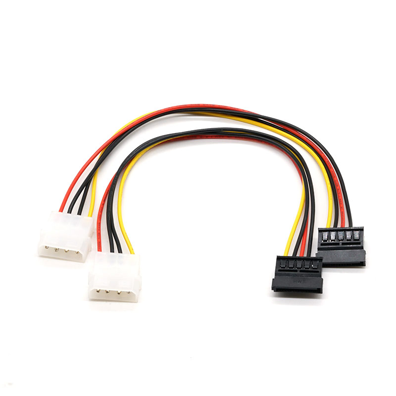 Molex 5.08 SATA -kaapeliin Tietokoneen kiintolevykaapeli 18AWG 500 mm